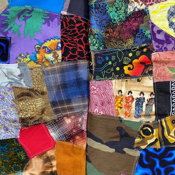 Handmade of a kind Patchwork Levi’s jeans - Picture 5 of 12